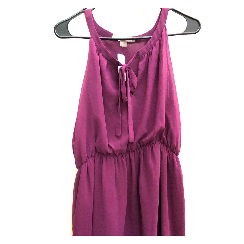 Forever 21 Eggplant Chiffon Dress